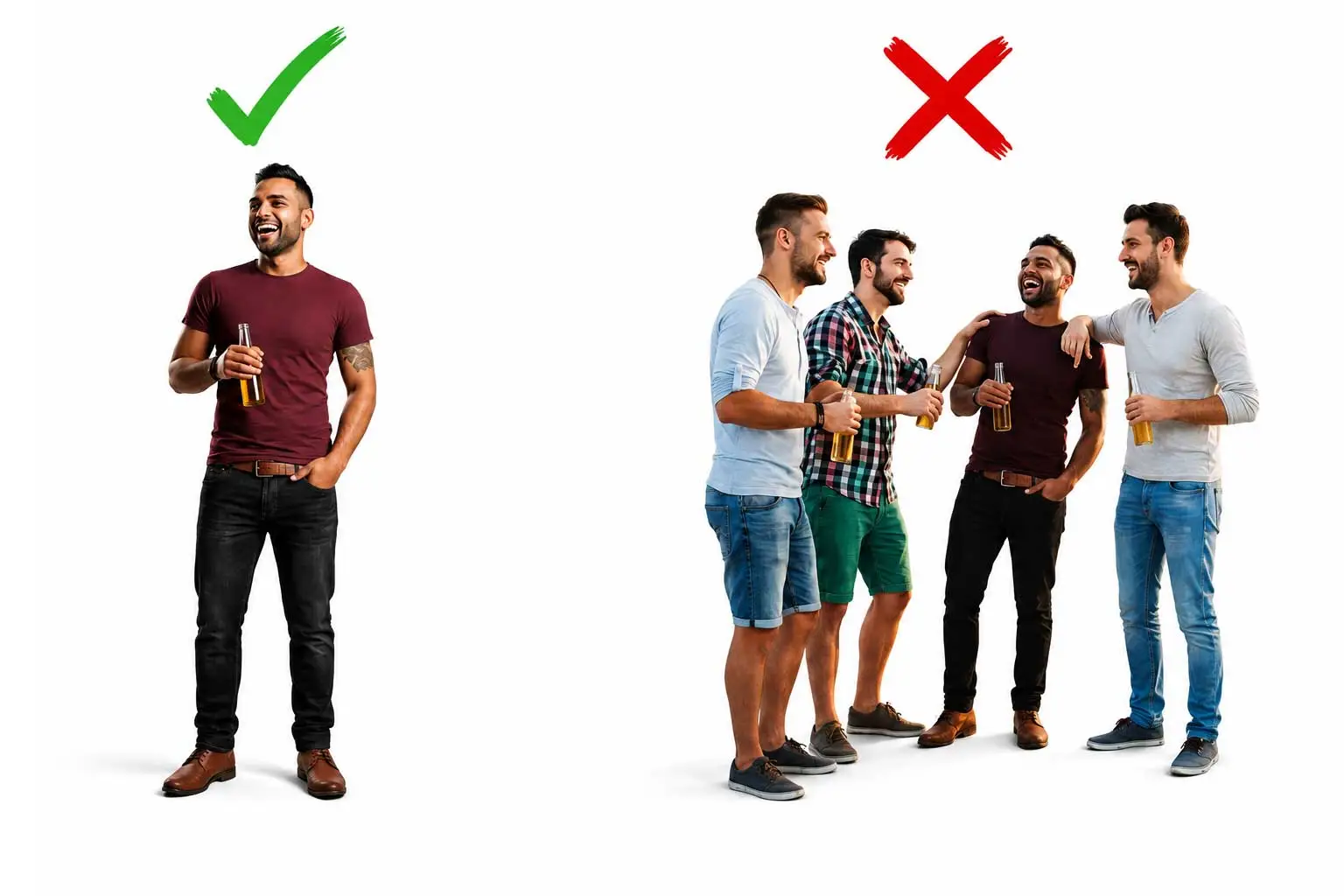 Make sure your subject is alone in the frame